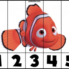 Eğitici Görsel: 1 (Bir) 2 (İki) 3 (Üç) 4 (Dört) 5 (Beş) Sayıları ile Kaliteli Bir Oyun: Palyaço Balığı