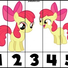 Eğitici Sayılar: 1-5 Sayı Kartları ve Pony Figürü