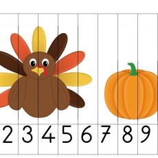Eğitsel Görsel: 1 TÜRKÜ 2 KÜTÜK ile Sayıları Öğrenme - 10, 9, 8, 7, 6, 5, 4, 3, 2, 1 ve Hayvanlar