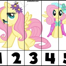 Animasyon Karakterleri: Fluttershy - 1-2-3-4-5 Sayıları ve Sesli Sessiz Harfler