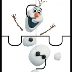Olaf Karakteri Puzzlendi Eğlenceli Etkinlik