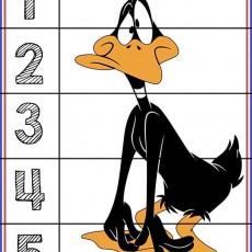 Daffy Duck ve Rakamlar: 1-5 Eğitici Materyal