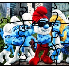 Mavi Masallar: Smurf Karakterleri Bulmaca Kıyafetleri ile Bir Arada