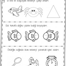 Eğitici Etkinlik: U Harfi ile Başlayan Nesneler ve Boyama Aktivitesi