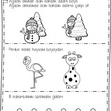 Eğitici Etkinlik: Boyama ve Sayı Alıştırmaları - 8 Rakamı Üzerinden Gidiyoruz