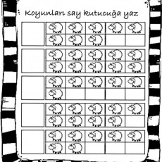 Koyunları Sayma Aktivitesi - 1-10 Rakamlarıyla Sayma Uygulaması