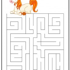 Unicorn Maze Activity: Educational Fun for Children