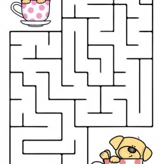 Yavru Köpekler ve Labirent | Eğlenceli Labirent Çalışması