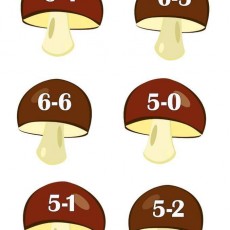 Mantarlar ile Matematik İşlemleri: 6-4, 6-5, 6-6, 5-0, 5-1, 5-2