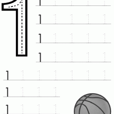 Bir Rakam: 1 ve Basketbol Temalı Yazma Alıştırması