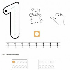 1-Rakamı Öğrenme ve Boyama Etkinliği