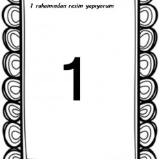 1 Rakamından Resim Yapıyorum - Eğitim Materyali