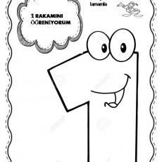1 Rakamını Öğreniyorum - Sayı Eğitimi
