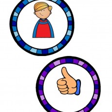 Çocuk Ve El İşi Onay İşareti - Dört Çizgi İkonu