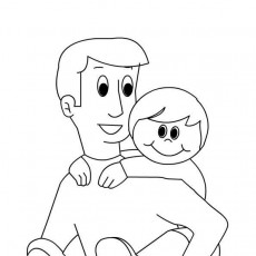 BABA VE ÇOCUK İLİŞKİSİ ÇİZGİSİ - EĞİTİMSEL GÖRSEL