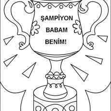 ŞAMPİYON BABAM BENİM! - Kupayı Boyama Etkinliği