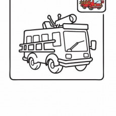Çizim: İtfaiye Aracı (Fire Truck) - Eğitim Materyali