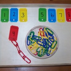 Eğitici Oyun Malzemeleri: Rakamlar ve Zincirler - 1, 2, 3, 4, 5, 6, 7, 8