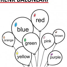 RENK BALONLARI - Renkler ve Balonlar - Red, Blue, Green, Yellow, Orange, Pink, Brown, Purple