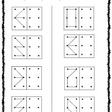 Geometrik Şekil Ayna Çizimi Eğitimi - 8 Şekil ile Görsel Alıştırma