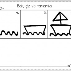 Çizgi Çalışması: Şekil Tamamlama Etkinliği 1-3