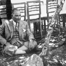 Tarihî Bir An: Doğada Oturan Adam ve Sandalyeler