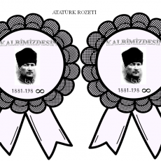 ATATÜRK ROZETİ - KA L B İ M İ Z D E S İ 1881-1980