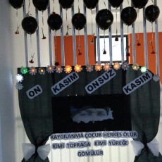 On Kasım Onuz Kasım Anma Etkinliği Decorasyonu