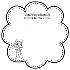 Kendini Tanıtma Eğitimi İçin Ressam Sayfa Şablonu
