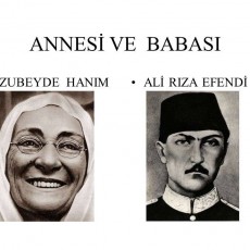 Aile Bireyleri ve Tarihi Figürler: ALİ RIZA EFENDİ ve ZUBEYDE HANIM