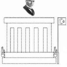 Atatürk Anıtkabir Çizim Aktivite Şablonu