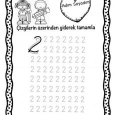 Çizgi Çalışması: '2' Rakamının Yazımı ve Eğlenceli Karakterler