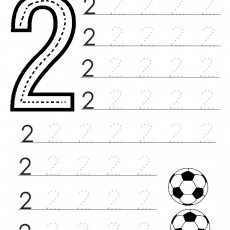 2 ve Futbol Toplarıyla Sayı Yazmayı Öğreniyorum - 2 (İki) Sayısı Eğitici Materyali