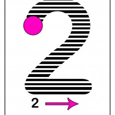 Eğitici Kart: Rakam 2 Yazma ve Tanıma - 2 (İki)
