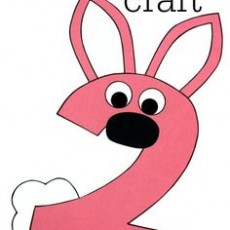 Number 2 Rabbit Craft for Early Learning Activities