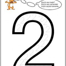2 Sayı Çalışma Sayfası - Sayı Tanıma ve Yazma Egzersizi
