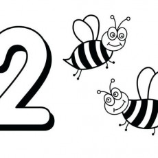 İki Arı ve 2 Rakamı - Sayılar ve Hayvanlar Eğitimi