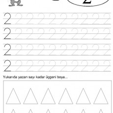 Eğitim Materyali: Sayı İki ile Şekil Boyama Aktiviteleri