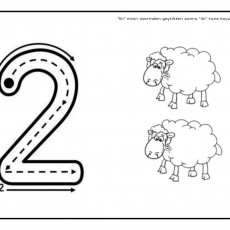 İki Koyun ve Eğlenceli Yol Boyama Etkinliği - 2 Sheep and Fun Path Coloring Activity