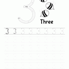 3-Three-Early Math Practice-Number Writing and Counting Activity