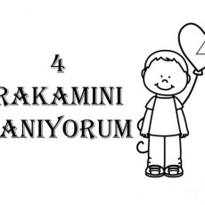4 RAKAMINI TANIYORUM - Eğitici Materyal