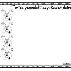 Tırtıl Yanındaki Sayı Kadar Daire Çiz! - Sayılar ve Çizim Eğitimi
