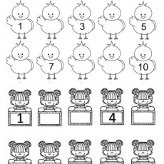 Eksik Sayıları Tamamlama Alıştırması: 1, 2, 3, 4, 5, 6, 7, 8, 9, 10