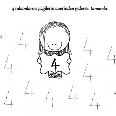 4 Rakamının Öğrenimi ve Yazımı: Eğitsel Etkinlik