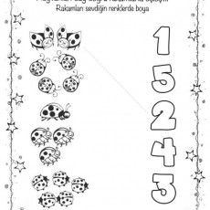 Hayvan Sayma Etkinliği: 1-5 Arası Rakam Eşleştirme ve Boyama