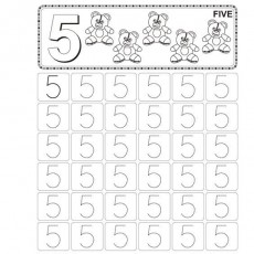 5_NUMBERS_WITH_TEDDY_BEARS_FIVE_WRITING_ACTIVITY