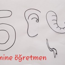 Eğitim Materyali: Hayvan Şeklinde Çizimler - 5 (BEŞ) Çizim, Sesli ve Sessiz Harfler