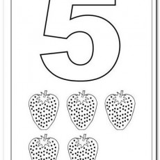 5 (BEŞ) Sayısını Öğrenme ve Çilekler İle Sayma Etkinliği