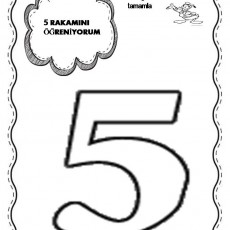 5 RAKAMINI ÖĞRENİYORUM - Yırtma Yapıştırma Tekniği ile Tamamla