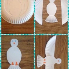 Paper Plate Bird Craft Instructions with Steps and Visibility of 2 (İki) Parts
